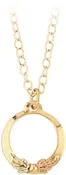 10KT YELLOW GOLD PENDANT WITH BLACK HILLS GOLD AND 18' GOLD FILLED CHAIN