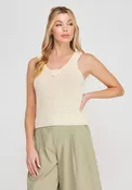 Beige Knit Tank