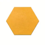 0.4 in. x 11.5 in. x 10 in. Fabric Hexagon Self-Adhesive Sound Absorbing Acoustic Panels in Orange 12-Pack