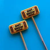 Knitting Needle Point Protectors - Ticket to the Shit Show