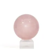 12-Ray Star Rose Quartz 2.74 Inch 467.4 Gram Polished Crystal Sphere
