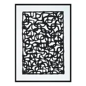 22x30 Hickory Wall Art with Black Frame