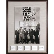 Autographed Rat Pack Photo at Kansas University – Framed