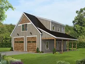 1,304 Sq Ft Two-Story Country Home with Upper Master Suite and Spacious Garage