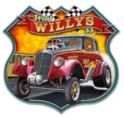 1933 Willys Shield  Available In Three Sizes by artist Larry Grossman