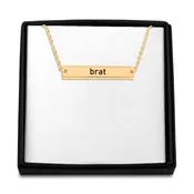 Brat Horizontal Bar Necklace