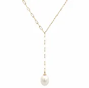 Akoya Pearl Drop Pendant in yellow Gold (320-00209)