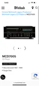 MCINTOSH MCD 7005 COMPACT DISK PLAYER NEVER USED