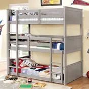 THERESE TRIPLE WOOD BUNK BED