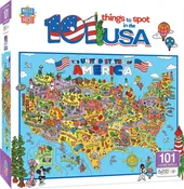 101 Things to Spot in the USA 101 Piece Jigsaw Puzzle