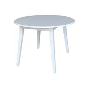 42 in. Solid Wood Round Dual Drop Leaf Table