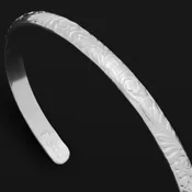 Sabrina Sterling Silver ORIGINAL Williamsburg C-Shaped Cuff Bracelet
