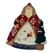 11" Jim Shore Santa Ceramic Dish