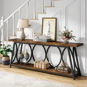 70.9 inch Extra Long Console Table Sofa Accent Table for Living Room