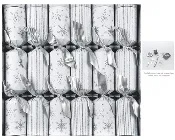 12in 6ct White Snowflakes & Stripes Crackers