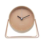 BERLIN TABLE ALARM CLOCK PEACH
