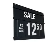 21"W Double-Sided Spiral Sign Board Kit | (2) Channels 4.5" and 8"H