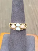 14k 2.7g opal lattice ring- sz6.25
