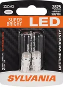 SYLVANIA 2825 WHITE ZEVO LED Mini, 2 Pack