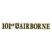 101st Airborne Window Strip Decal
