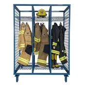 Circul-Air Free Standing Gear Storage Lockers,  Blue