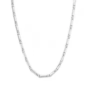 18K White Gold Chain Necklace 26"