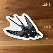 Barn Swallow [left] STICKER — lynn-oleum