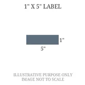1" x 5" Engraved Label