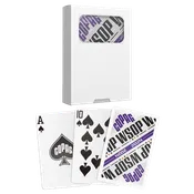 Copag 2024 WSOP -Modern Design 100% Plastic Playing Cards- Bridge Size (Narrow) Regular Index Single Deck Purple