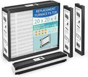 2-Pack 20x20x4 Replacement Air Filter for Honeywell FC100A1011, Lennox X0585 MERV 13 Allergy &amp; Dust Defense, Pleated HVAC AC Furnace Filters(Actual Size 19.94 x 19.75 x 4.38 Inches) –