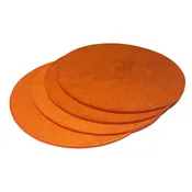 12" x ¼ Dia. Red General Silicone Layer Discs - Set of 4