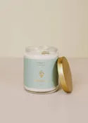 9oz Clear Crystal Candle - Moonstone - Good Luck