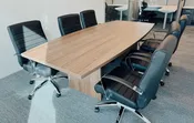 Boat Shaped Modern Conference Table | OF202