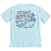Islanders Best of Times Beach Palm Tee Powder Blue