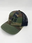 IN8 Dark Green Camo Snapback Cap