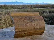 8″ Round EverLog Siding Sample – Saddlewood
