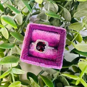 Cushion Garnet Ring