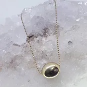14K Gold Bean Necklace