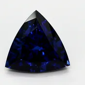 Lab Blue Sapphire Trillion