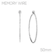 1.5mm Crystal Wire Hoop