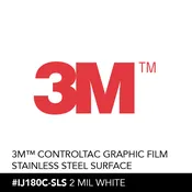 3M™ Controltac Graphic Film Stainless Steel Surface #IJ180-SLS