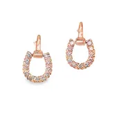 14K ROSE GOLD DIAMOND EARRINGS  #150-00682