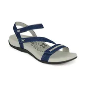 Aetrex Women's Gabby Adjustable Quarter Strap Sandal Denim