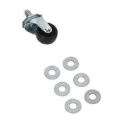 Dryer Caster Wheel Kit That Includes One Black Swivel Caster