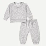 Brushed Hacci Animal Pullover + Pant Set