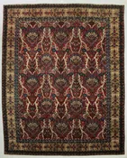 10x12 Red and Gold Persian Rug
