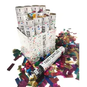 12" Confetti Cannon - Metallic Multi-Color