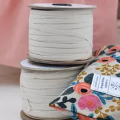 Elastic, natural cotton, one yard