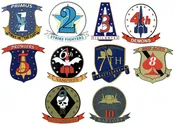 Battlestar Galactica Viper Squadron Sticker Decal 10 Pack Cylon Starbuck Apollo