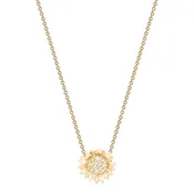 14K Gold & Diamond Hope Sunflower Necklace (Small)